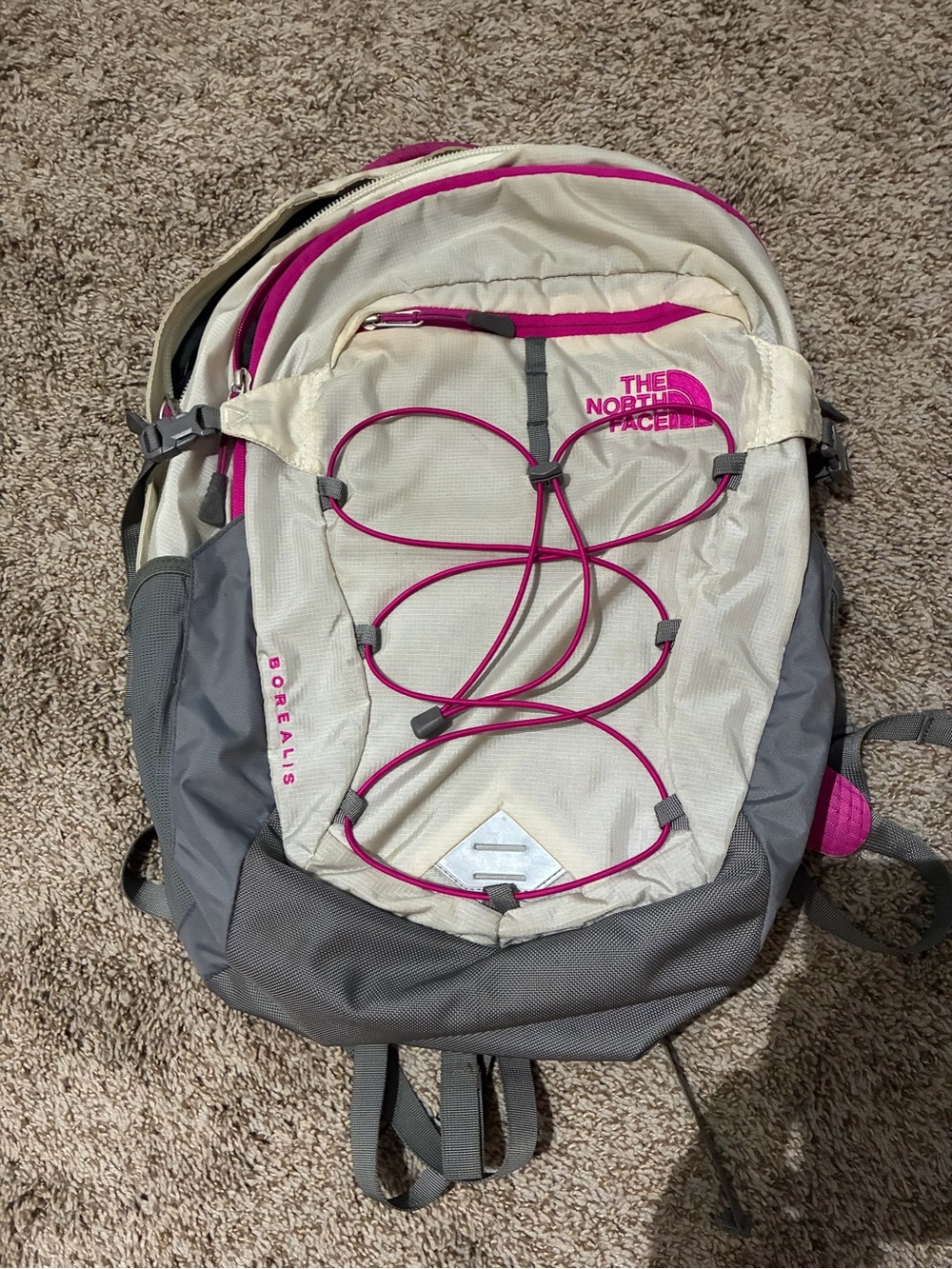 The North Face Borealis Women's Backpack - Grey & Pink